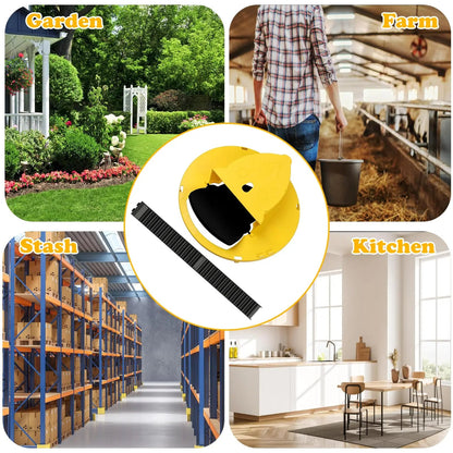 Mouse Trap Flip and Slide Bucket Lid Mice Rat Trap For Indoor Outdoor Multi Catch Auto Reset Stone's Store