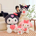 22/35cm Sanrio Strawberry Kuromi Pillow Plush Toy Girls Soft Stuffed Animal Toys Strawberry Melody Doll Gift Shop1103717545 Store