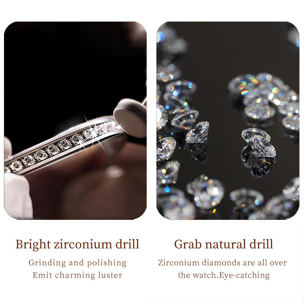 Diamond Éclat - Luxe Roman Dial Quartz Watch South Bay Evans General Store