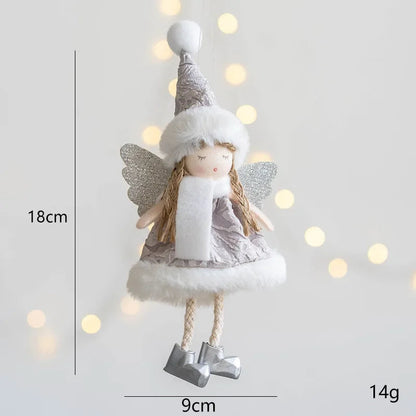 Girl With Plush Deer Antlers Christmas Tree Ornament Shop1104342847 Store