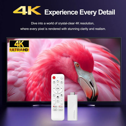 2024 New H96 MAX H313 Mini TV Stick Android 14 Smart TV Box Android14 2GB 16GB 8GB Wifi6 BT 4K HD Google Voice Media Player Tech Deals Store