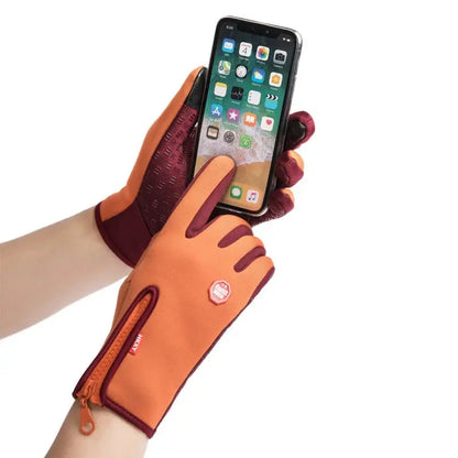 Winter Thermal Warm Full Finger Gloves Touchscreen Unisex for Outdoor AliExpress
