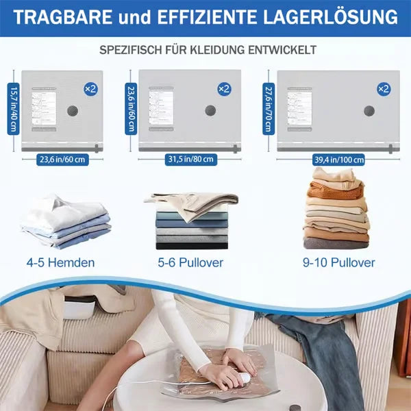 Jet-Set Packing Pro – Inflate & Deflate in Minutes with USB Power!