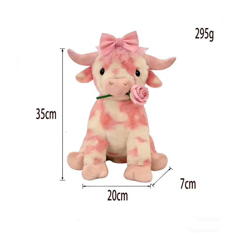 LoveMoo™ Pink Cow Plush 🐮💖 Cuddles Full of Love