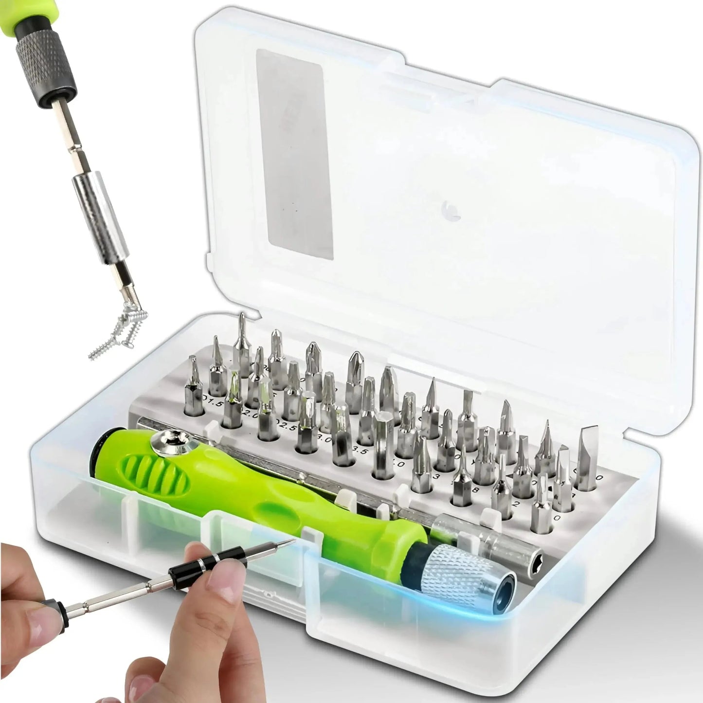 Mini 32-in-1 Precision Screwdriver Set Magnetic Phillips Bits Multifunctional Hand Repair Tool Kit Galacok Tool Store