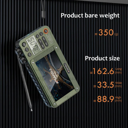 WaveSync Pocket Radio With Bluetooth Entertainment Anywhere Power Outages