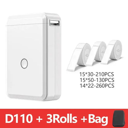 Niimbot D110 Portable Mini Printer Thermal Adhesive Sticker Label AliExpress