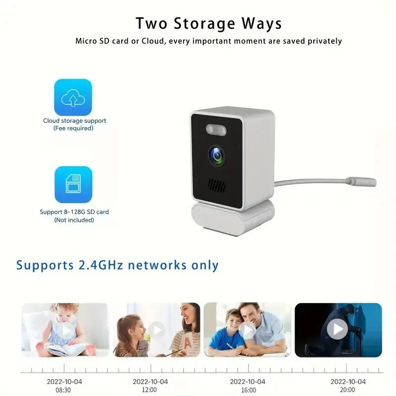 Crystal Watch: 2K Window Camera with Color Night Vision