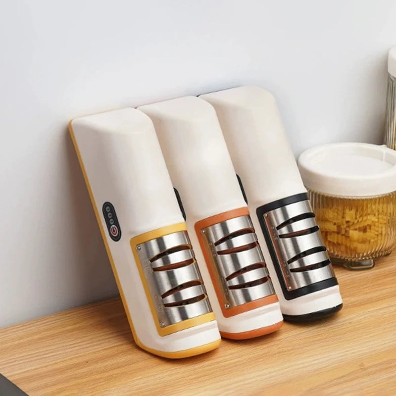 Afilador de Cuchillos Eléctrico de Cocina, Multifuncional Automático Profesional de 4 Velocidades, Accesorios de Cocina