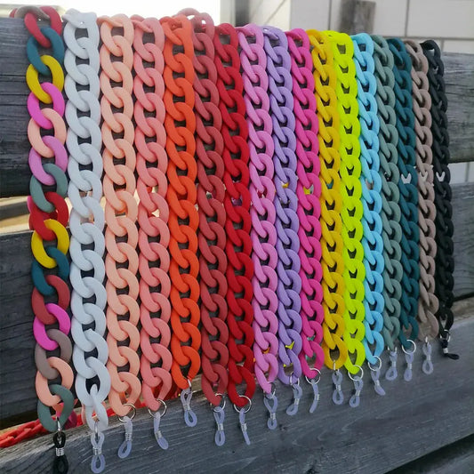 FishSheep Fashion 2022 New Acrylic Sunglasses Chains Lanyard For Women