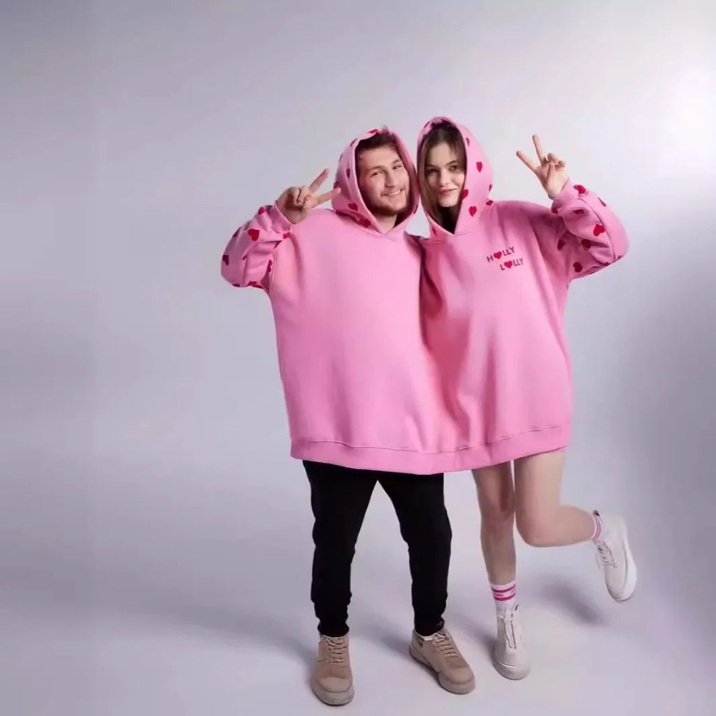 LoveHug™ Duo Hoodie 💕🧥 One Hoodie. Two Hearts.