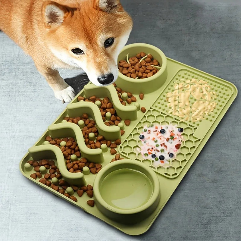 CalmLick™ Slow Feeder Mat 🐶🧡 — Stress Relief & Healthy Eating