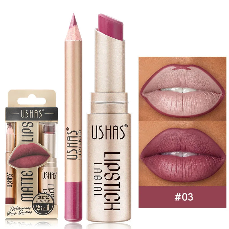 12 Color Lip Liner + LIPSTICK Set Stone's Store