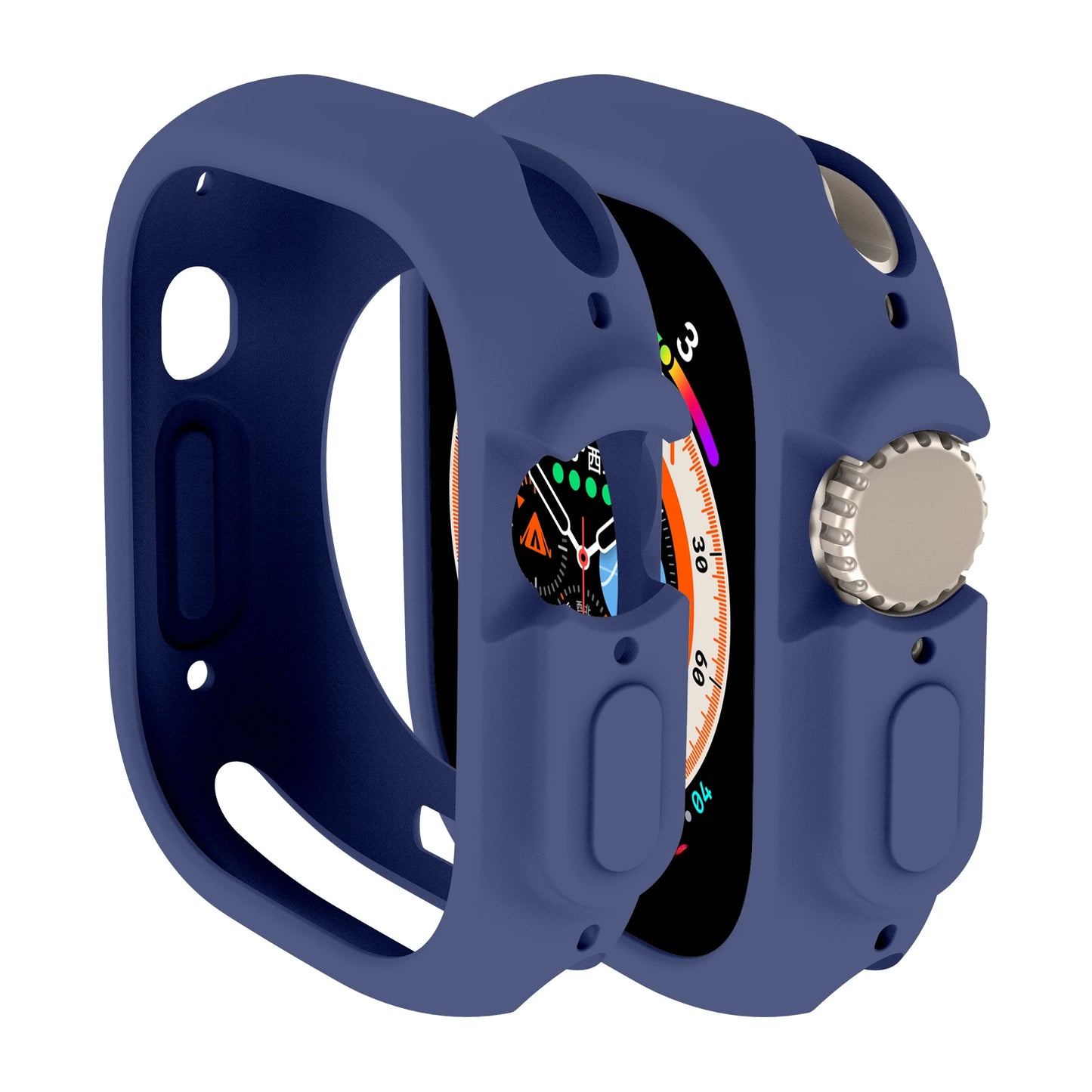 Soft Silicone Case for Apple Watch 8 Ultra 49MM 45mm 42MM 38MM Cover Protection For iWatch series 7 6 5 4 SE 40 44 41mm Bumper