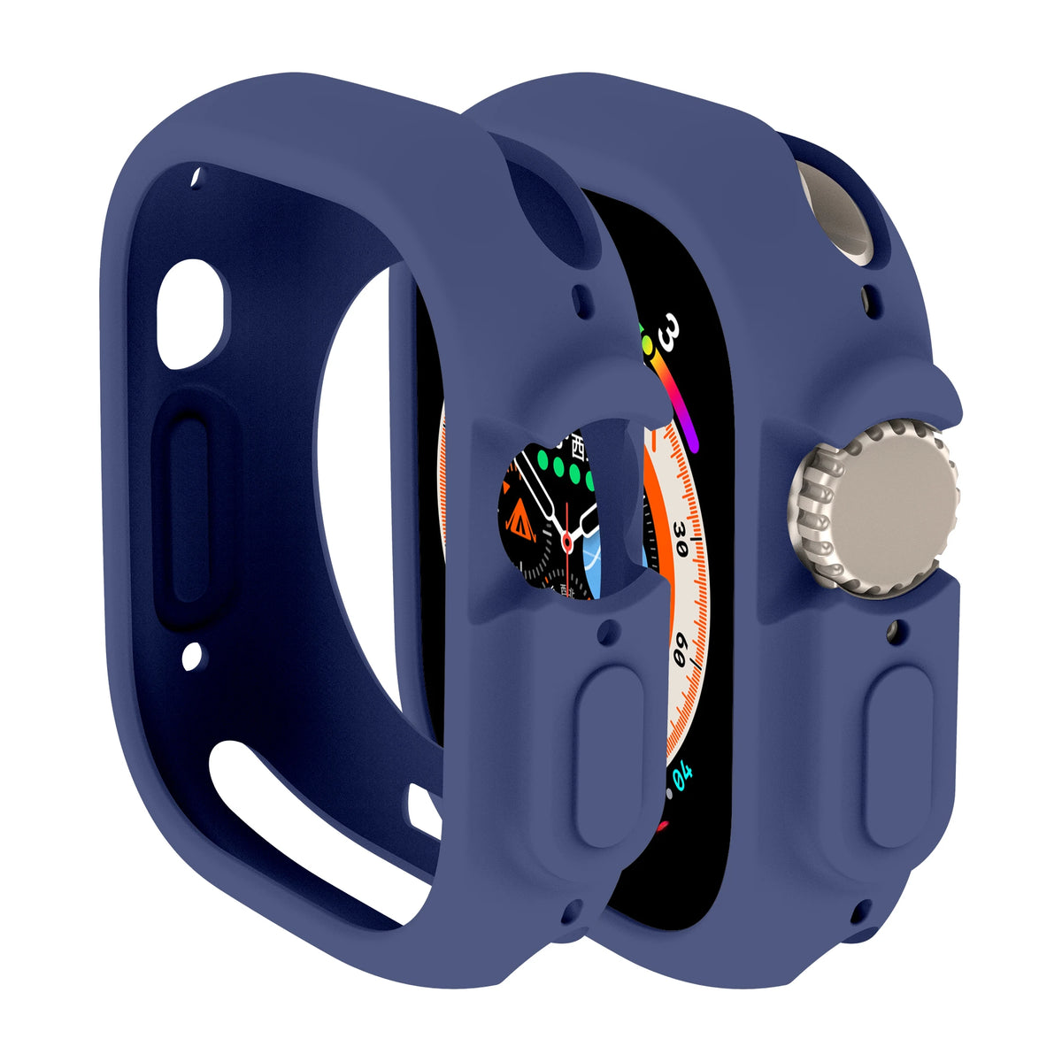 Soft Silicone Case for Apple Watch 8 Ultra 49MM 45mm 42MM 38MM Cover Protection For iWatch series 7 6 5 4 SE 40 44 41mm Bumper