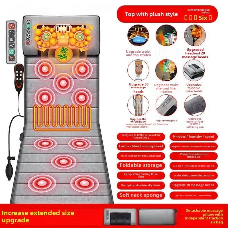 Heavenly Heat Mattress: Full-Body Massage & Warming Comfort for Ultimate Relaxation! Stone's Store