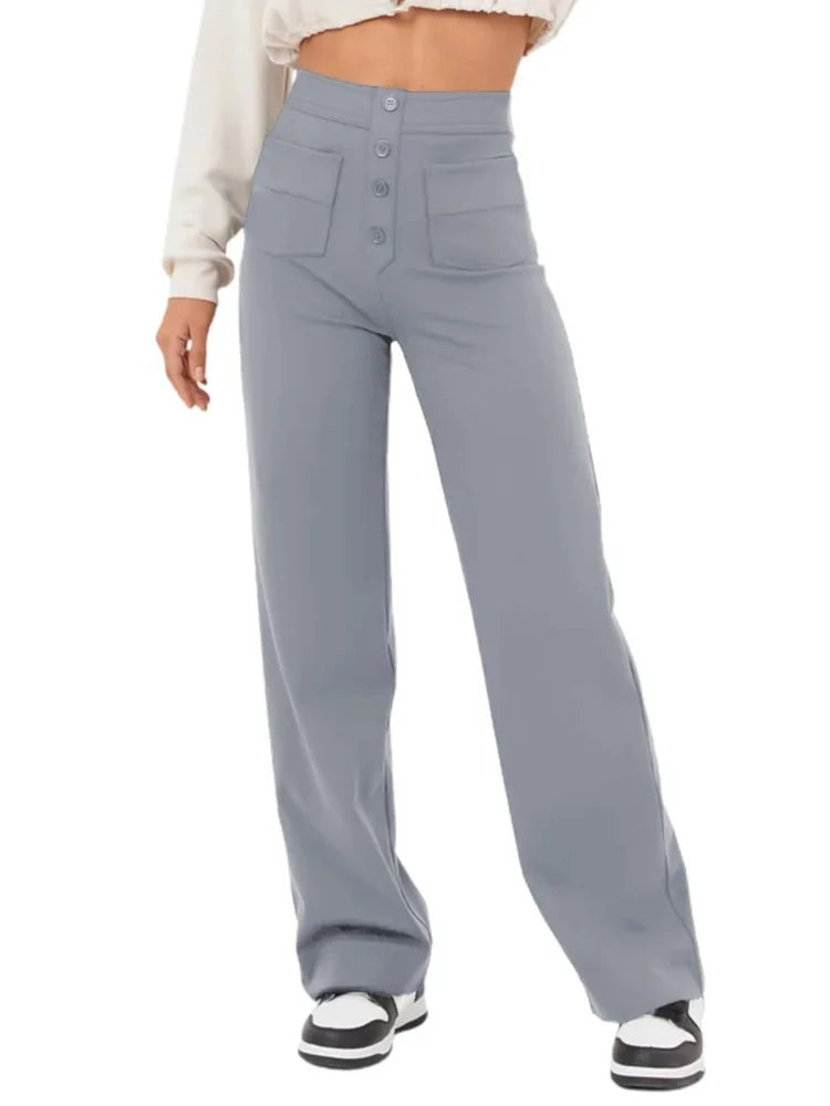 FlexCurve™ High-Waist Pants ✨ — Stretchy Comfort, Slim Fit