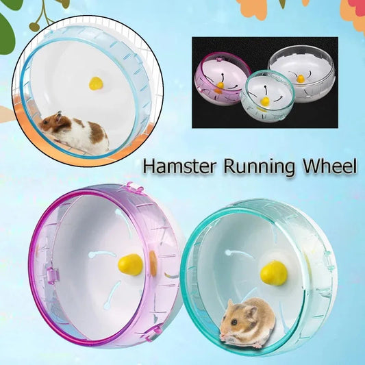 Silent Hamster Wheel - Exercise Wheel for Syrian Hamsters - Quiet Spinner Running Wheel for Small Animals - Pet Hamsters Exercise Wheel Toy Life In Yongshang Store