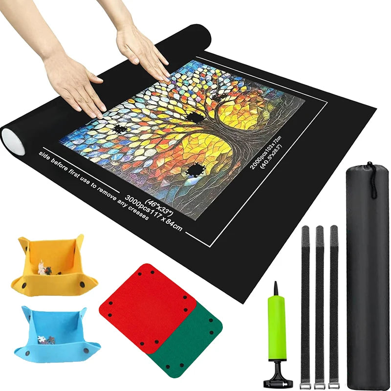 PuzzleRoll™ Saver Mat 🧩🌀 Pause & Store Anytime
