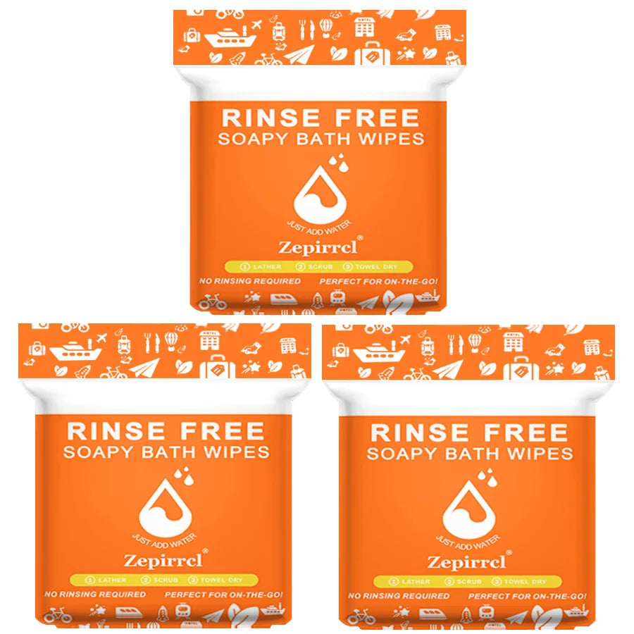 FreshEase™ Rinse-Free Bath Wipes 🚿✨