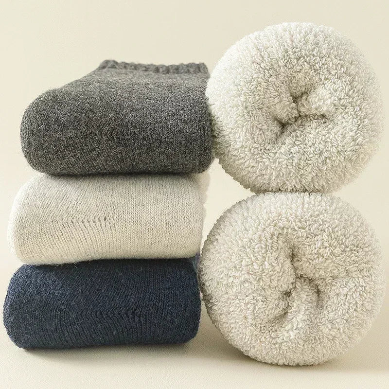 CozyCloud™ Fleece Wool Socks – Ultimate Winter Warmth