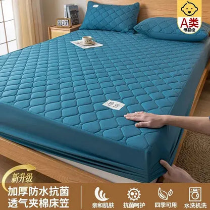 Padded Waterproof Mattress Dust Proof Protective Cover Washable