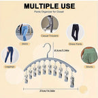 Clip & Tidy – Metal Yoga Pants Hanger for Closet Bliss!