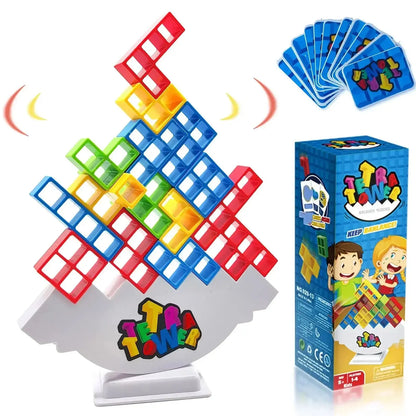 Tetra Tower Balancing Stacking Toys Board Games for Kids & Adults