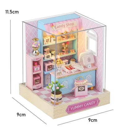 Mini Doll House Kit DIY Flower House Handmade 3D Puzzle Assembly AliExpress