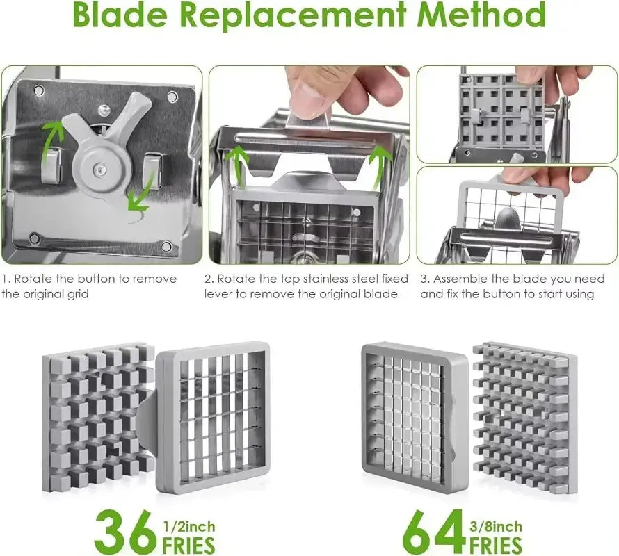 Vegetable Shredder Stainless Steel Potato Chips Maker Meat Chopper