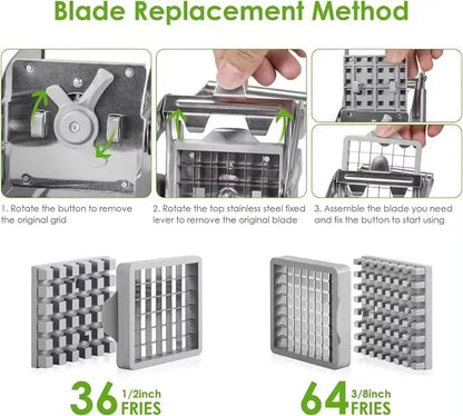 Vegetable Shredder Stainless Steel Potato Chips Maker Meat Chopper