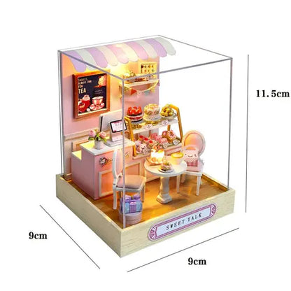 Mini Doll House Kit DIY Flower House Handmade 3D Puzzle Assembly AliExpress