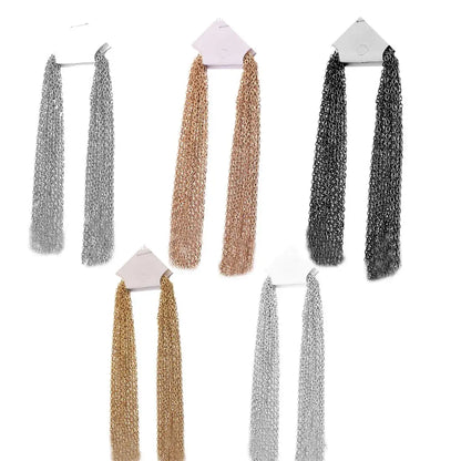 10pcs Stainless Steel Necklace Cuban Chains Hypoallergenic Rolo Link