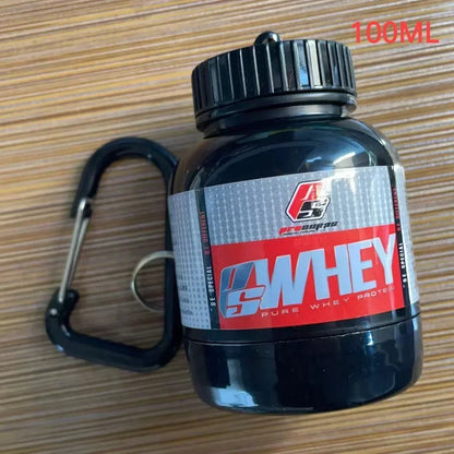 Mini Portable Protein Powder Key Chain