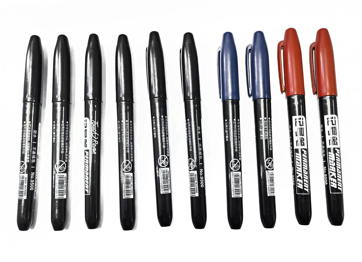 Permanent Marker Pen Manga Drawing Markers Black Blue Red Waterproof Ink Sketch Pens Stationery Art School Supplies Tiptop Co., LTD.