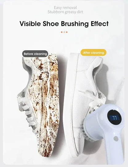 Electric Spin Scrubber, Bathroom Cordless Cleaning Brush Power Scrubber with 5 Replaceable Brush Heads, Electric Cleaning Brush Stone's Store