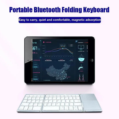 Wireless Folding Bluetooth Keyboard Ton-Top Store