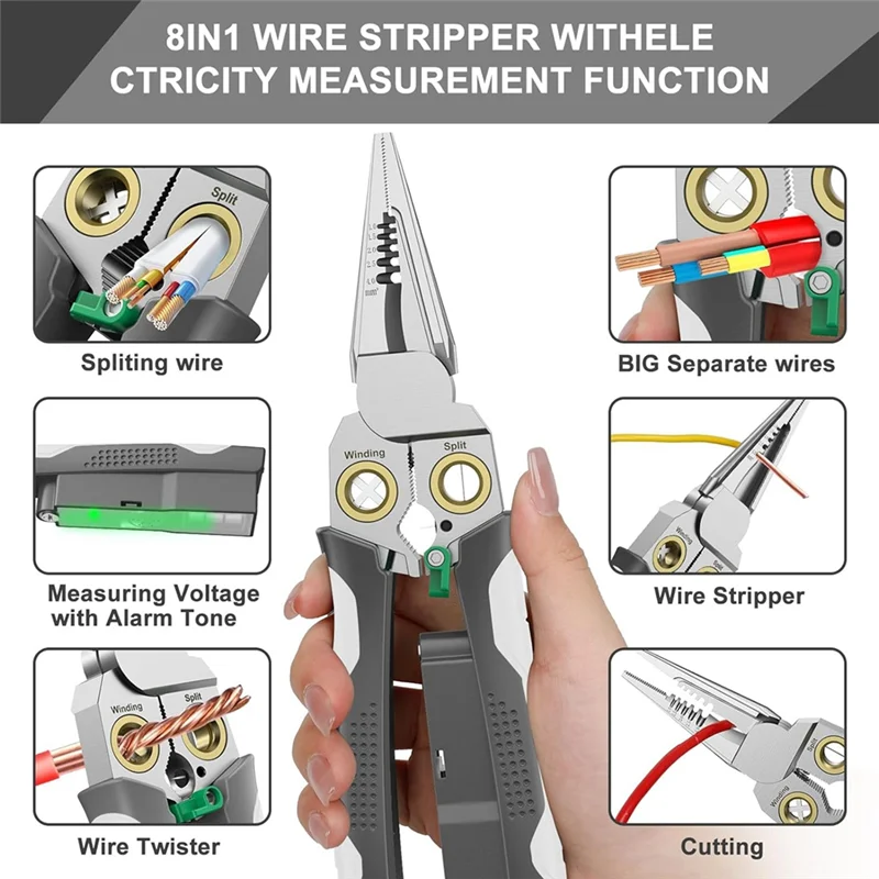 PowerPro 8 en 1 Wire Master – ¡Pela, corta, prueba y más!