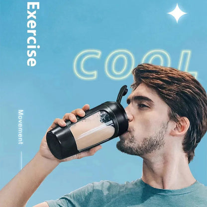 Electric Protein Shaker Bottle Portable 1200mAh Rechargeable Blender Cup Automatic Self Stirring Mug 650ml Mixing Cups for Fitne Ecigsaler Store