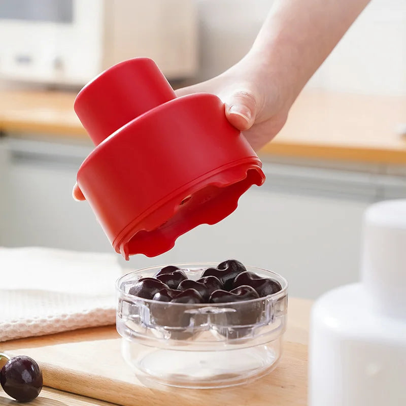 CherrySwift™ Pitter 🍒✨ — Pit 7 Cherries in One Press