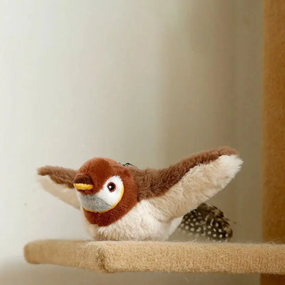 Interactive Cat Toys Rechargeable Flying Bird Cat Toy Chirping AliExpress