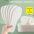 10 Pairs Breathable Disposable Shoe Insoles For Women Men Summer Absorbent Deodorant Barefoot Comfortable Footwear Shoe Pads