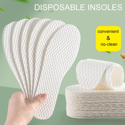 10 Pairs Breathable Disposable Shoe Insoles For Women Men Summer Absorbent Deodorant Barefoot Comfortable Footwear Shoe Pads