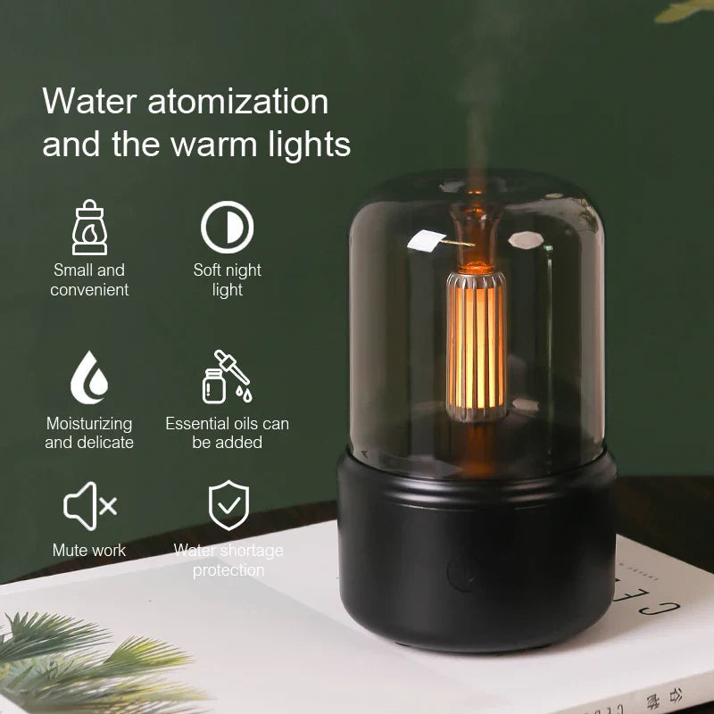 KINSCOTER Portable Mini Aroma Diffuser USB Air Humidifier Essential Oil Night Light Cold Mist Maker Sprayer for Home Gift HUMI Store
