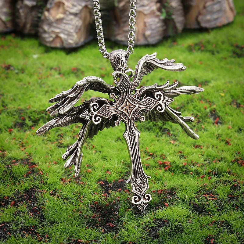 Guardian Angel Wings Cross Pendant Necklace Jane Eyre 6 Store