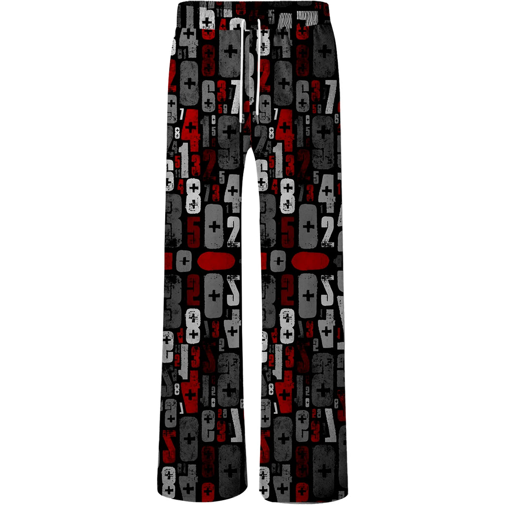 Nuevos pantalones de dormir digitales 3D de primavera y otoño para sala de aire acondicionado de verano, pantalones de dormir finos y agradables para la piel para hombres