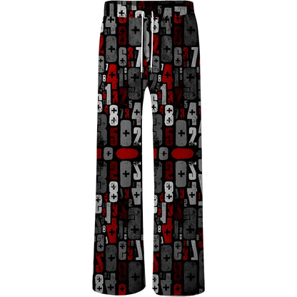 New 3D Digital Spring and Autumn Sleeper Pants for Summer Air Conditioning Room Thin Skin friendly Men's Sleeper Pants