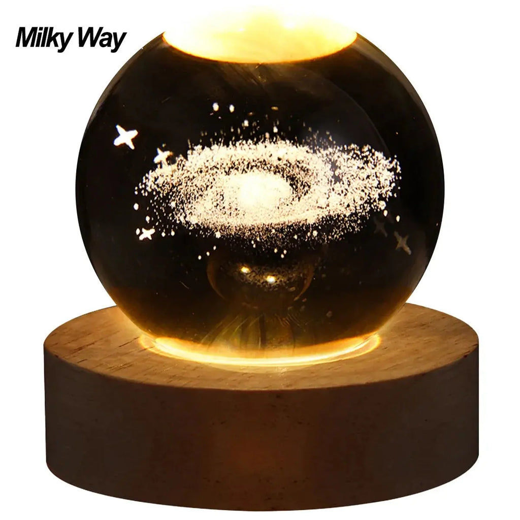 Crystal Ball Night Lights Glowing Sea Jellyfish Astronaut Table Lamp USB Atmosphere Lamp Table Decorations Kid Gifts Night Lamp Shop1103185580 Store