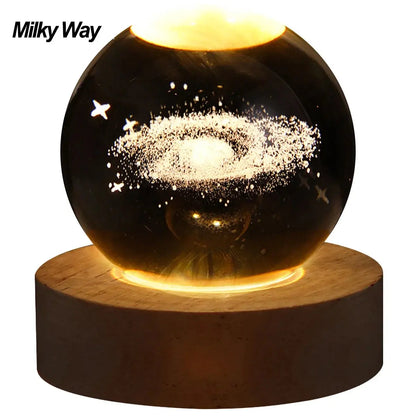 Crystal Ball Night Lights Glowing Sea Jellyfish Astronaut Table Lamp USB Atmosphere Lamp Table Decorations Kid Gifts Night Lamp Shop1103185580 Store
