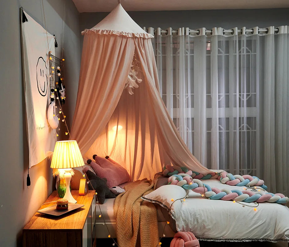 Hung Dome Mosquito Net for Baby Children Crib Bed Tent Girls Kids Bedding Living Room Decor Corner Canopy Tent Mosquito Net Bebe Shop1104626290 Store